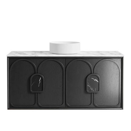 Otti Laguna Mark II Wall Hung Vanity Black Oak 1190X460X550