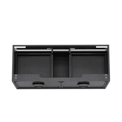 Otti Laguna Mark II Wall Hung Vanity Black Oak 1190X460X550