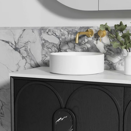 Otti Laguna Mark II Wall Hung Vanity Black Oak 1490X460X550