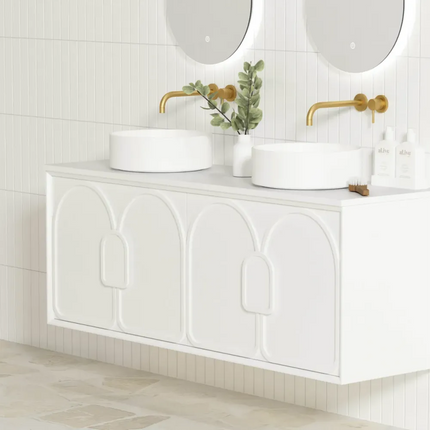 Otti Laguna Mark II Wall Hung Vanity Matte White 1490X460X550