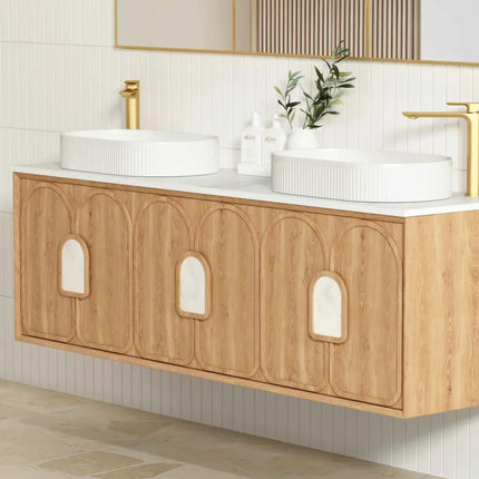 Otti Laguna Mark II Wall Hung Vanity Woodland Oak 1790X460X550