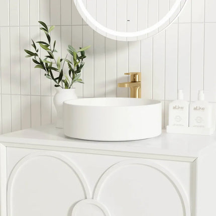 Otti Laguna Wall Hung Vanity Matte White 590X460X550