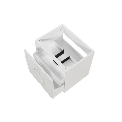 Otti Laguna Mark II Wall Hung Vanity Matte White 590X460X550