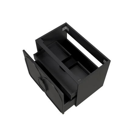 Otti Laguna Mark II Wall Hung Vanity Black Oak 740X460X550