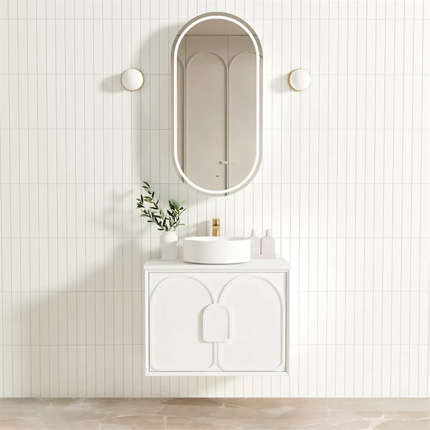 Otti Laguna Mark II Wall Hung Vanity Matte White 740X460X550