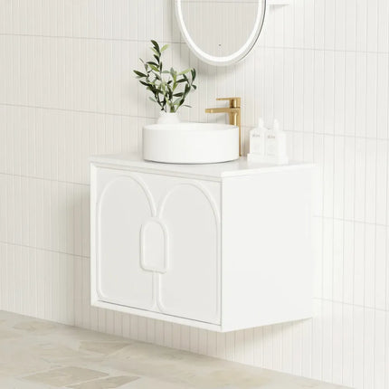 Otti Laguna Mark II Wall Hung Vanity Matte White 740X460X550
