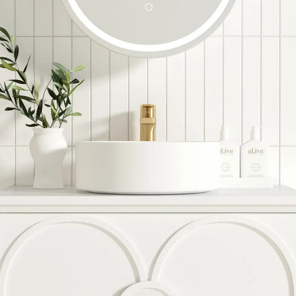 Otti Laguna Wall Hung Vanity Matte White 740X460X550