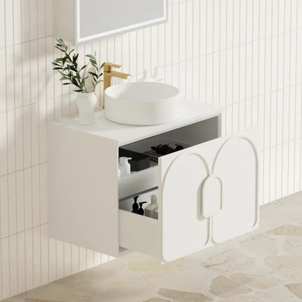 Otti Laguna Wall Hung Vanity Matte White 740X460X550