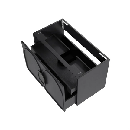 Otti Laguna Mark II Wall Hung Vanity Black Oak 890X460X550