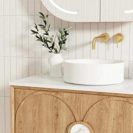 Otti Laguna Wall Hung Vanity American Natural Oak 890X460X550