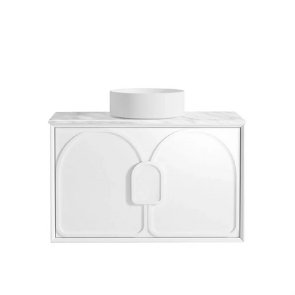 Otti Laguna Mark II Wall Hung Vanity Matte White 890X460X550