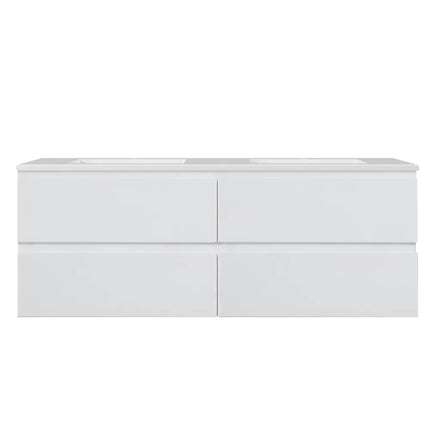 Alpha Gloss White Wall Hung Drawer Only Vanity
