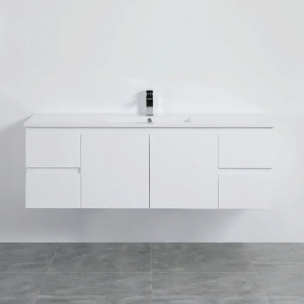 Alpha Gloss White Wall Hung Vanity