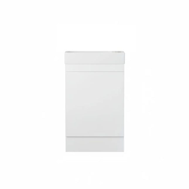 Alpha Mini Free Standing PVC Vanity on kickboard 450X255X780mm