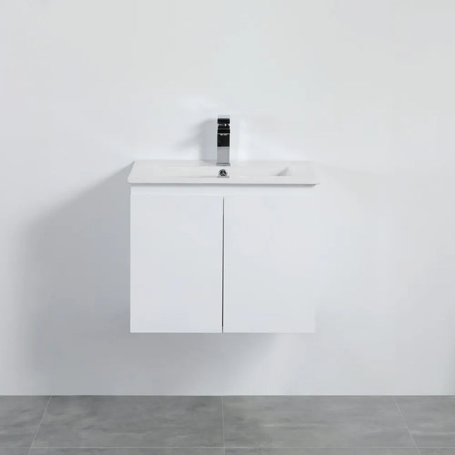 Alpha Gloss White Ensuite Wall Hung Vanity