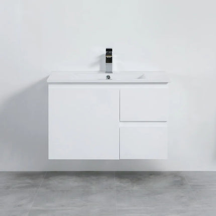 Alpha Gloss White Ensuite Wall Hung Vanity