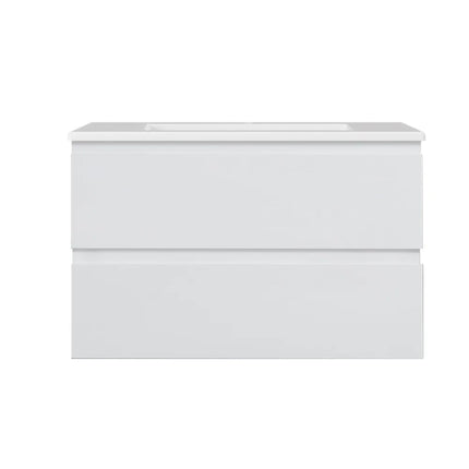 Alpha Gloss White Wall Hung Drawer Only Vanity