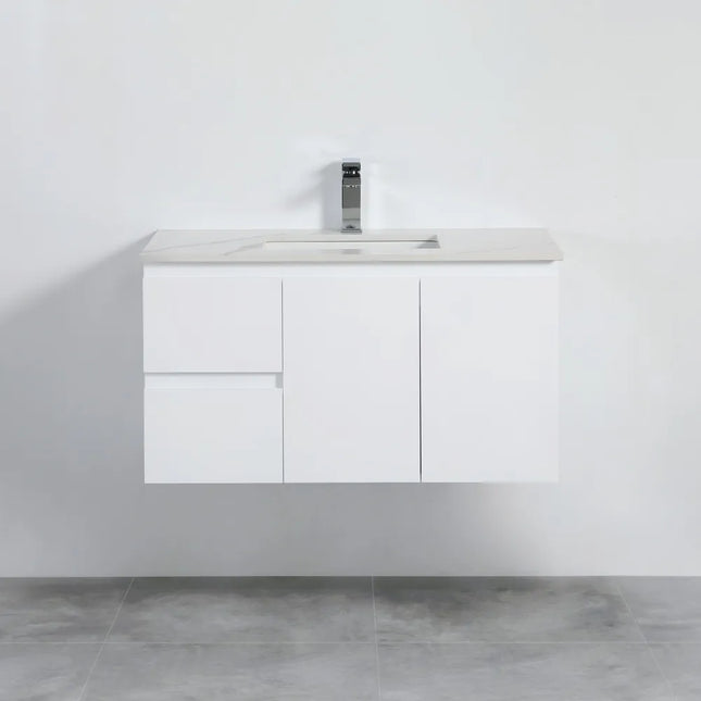 Alpha Gloss White Ensuite Wall Hung Vanity