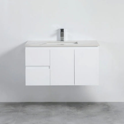 Alpha Gloss White Ensuite Wall Hung Vanity