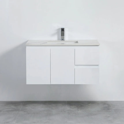 Alpha Gloss White Ensuite Wall Hung Vanity