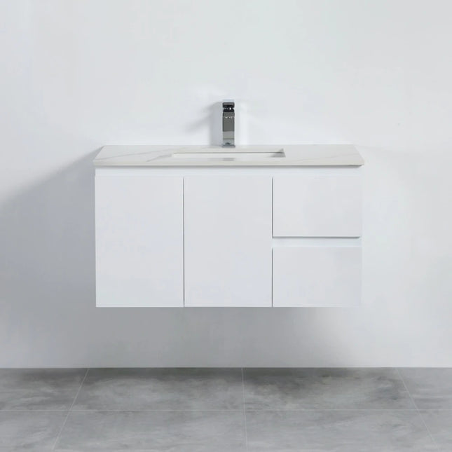 Alpha Gloss White Wall Hung Vanity