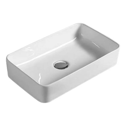 Crete Ceramic Above Counter Basin Gloss White 361 X 231 X 119mm ,