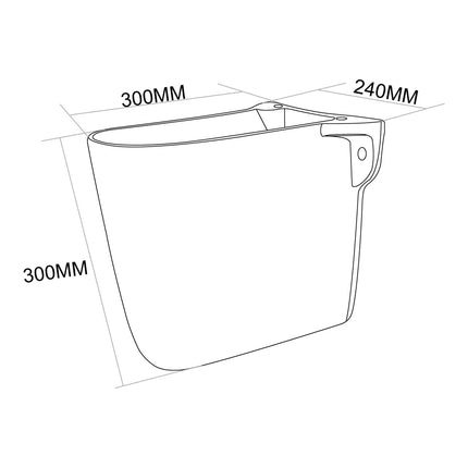 Carrida Fine Ceramic Wall Hung Care Basin Overflow Gloss White ,