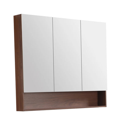 Clark Plywood Mirror Cabinet Mocha Oak 600-1500mm