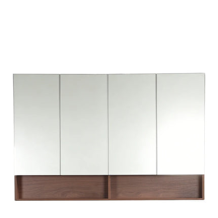 Clark Plywood Mirror Cabinet Mocha Oak 600-1500mm