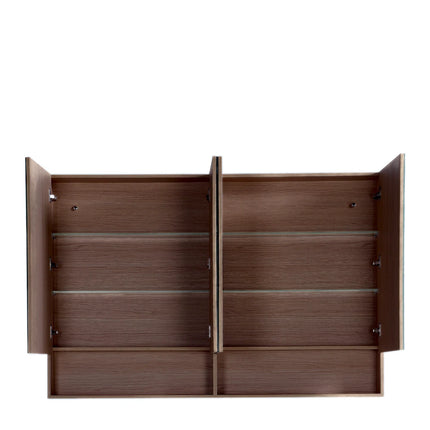 Clark Plywood Mirror Cabinet Mocha Oak 600-1500mm