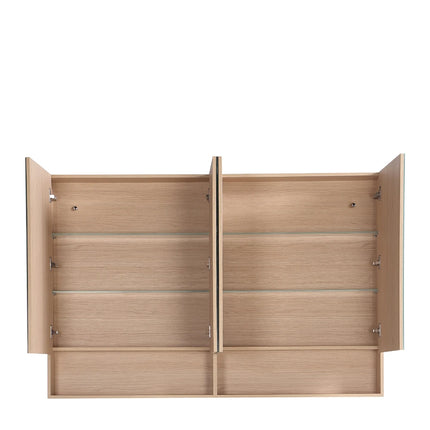 Clark Plywood Mirror Cabinet Sandy Oak 600-1500mm