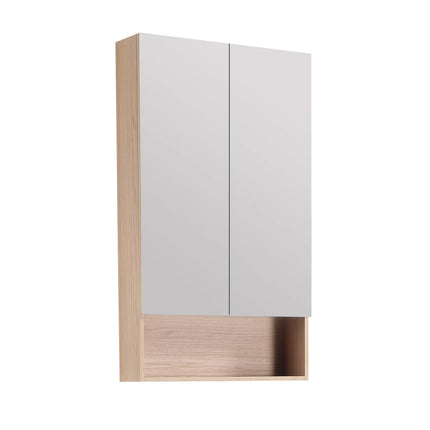 Clark Plywood Mirror Cabinet Sandy Oak 600-1500mm