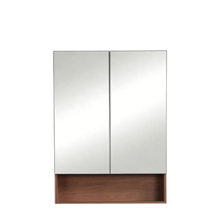 Clark Plywood Mirror Cabinet Mocha Oak 600-1500mm