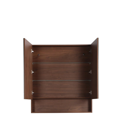 Clark Plywood Mirror Cabinet Mocha Oak 600-1500mm