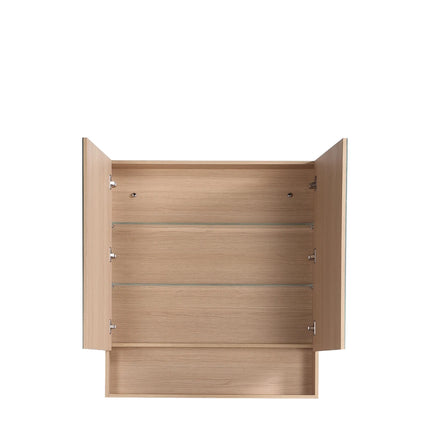Clark Plywood Mirror Cabinet Sandy Oak 600-1500mm