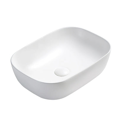 Ellips Fine Ceramic Above Counter Basins White , Matte White 460mm