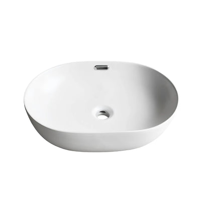 Ellips Fine Ceramic Above Counter Basins White with Overflow ,