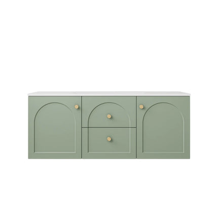 Chester Federation Wall Hung Vanity Olive Green , 1200mm