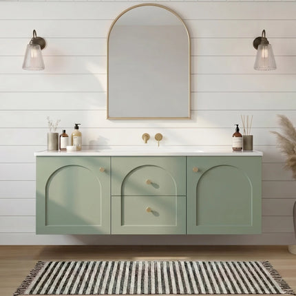 Chester Federation Wall Hung Vanity Olive Green ,