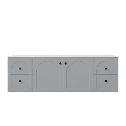 Chester Federation Wall Hung Vanity Matte Grey , 1500mm