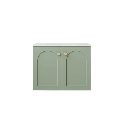 Chester Federation Wall Hung Vanity Olive Green , 600mm