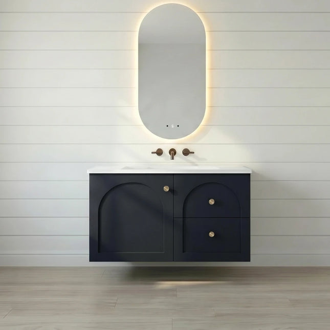 Chester Federation Wall Hung Vanity Matte Black ,