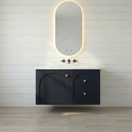 Chester Federation Wall Hung Vanity Matte Black ,