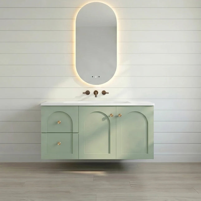 Chester Federation Wall Hung Vanity Olive Green ,