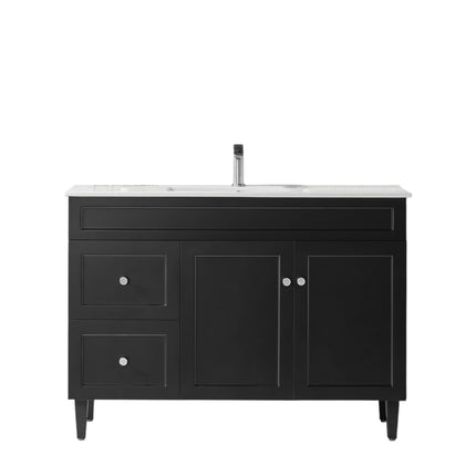 Harold Federation Free Standing Vanity on Legs Matte Black