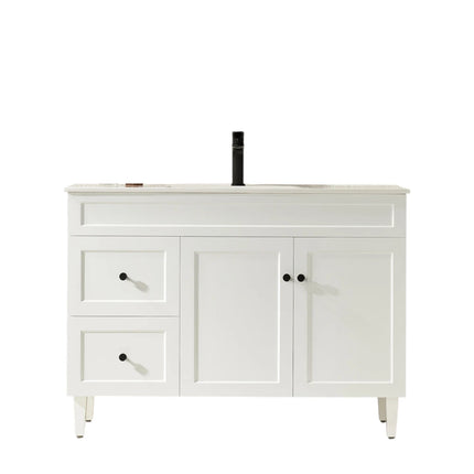 Harold Federation Free Standing Vanity on Legs Matte White