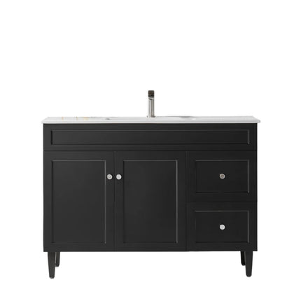 Harold Federation Free Standing Vanity on Legs Matte Black