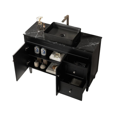 Harold Federation Free Standing Vanity on Legs Matte Black