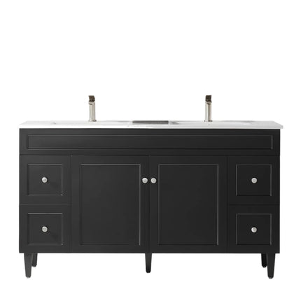 Harold Federation Free Standing Vanity on Legs Matte Black
