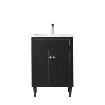 Harold Federation Free Standing Vanity on Legs Matte Black